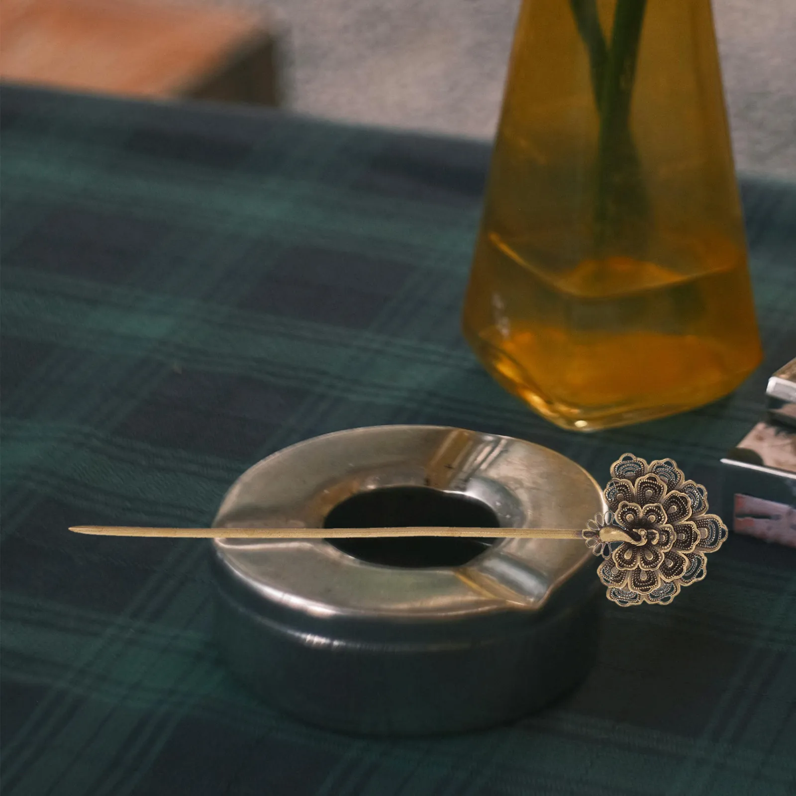 

Набор из 2 пробойников для сигар: портативный латунный инструмент для улучшения тяги сигары - декоративный - с длинной иглой для устранения затяжки сигары