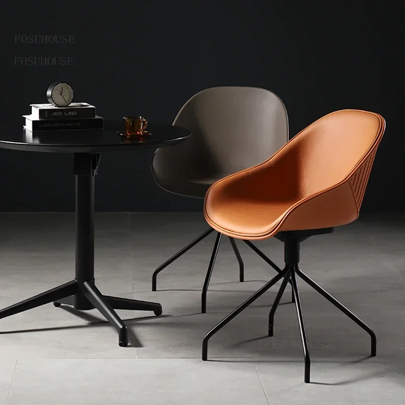 كراسي مكتب الشمال ضوء كرسي الكمبيوتر الفاخر أثاث المكاتب الحديثة الإبداعية دراسة المنزل قطب الإبداعية مسند الظهر كرسي Z #2