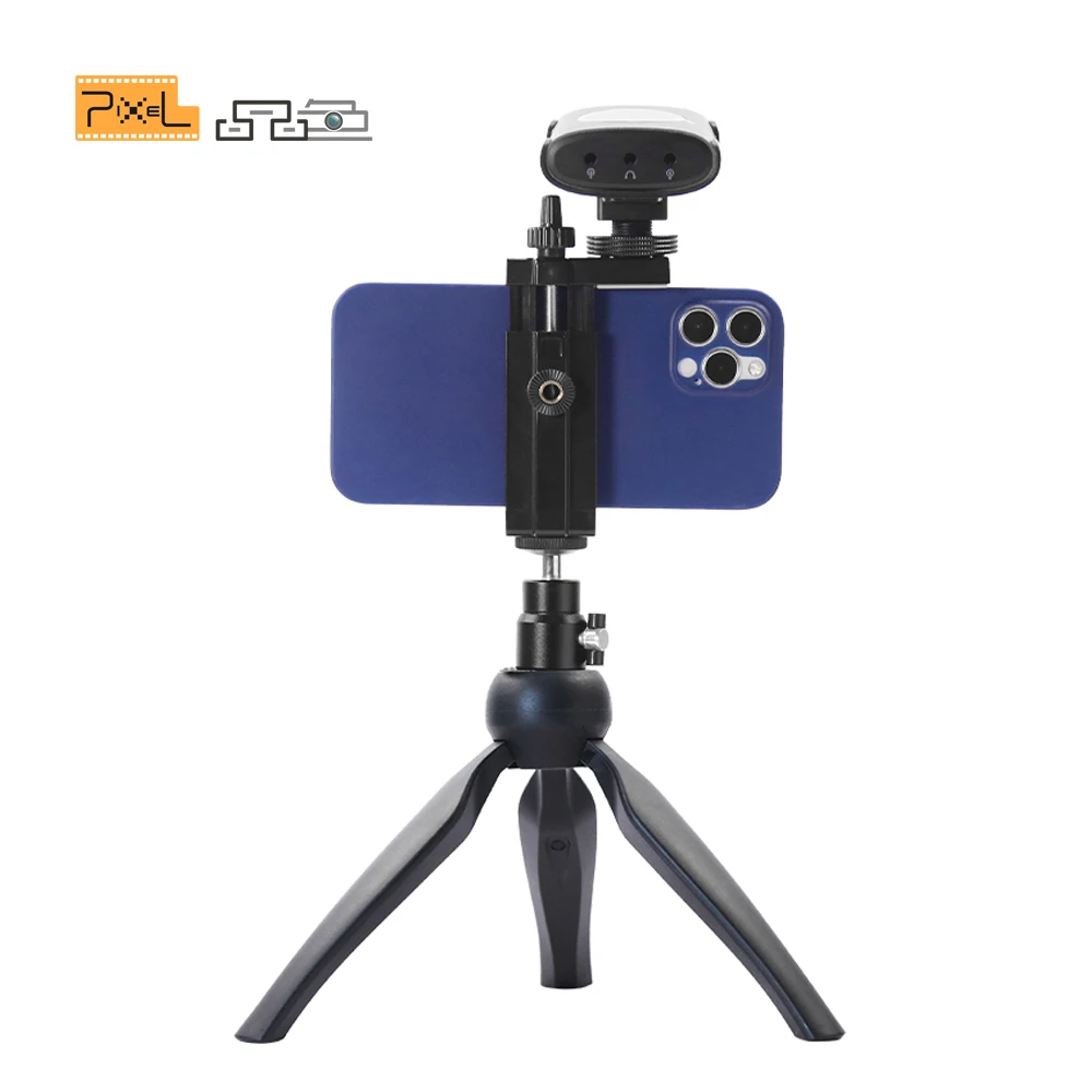 

Pixel Table Tripod for Phone Camera Portable Mini Tripod with Cell Phone Holder Clip