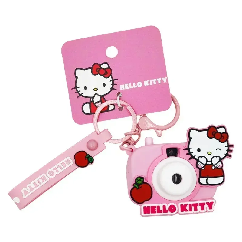 Sanrio KeyChain Hello Kitty Kuromi Cinnamoroll KeyChain Pendant Bag Ornament Accessories Projector Camera Anime Creative toy