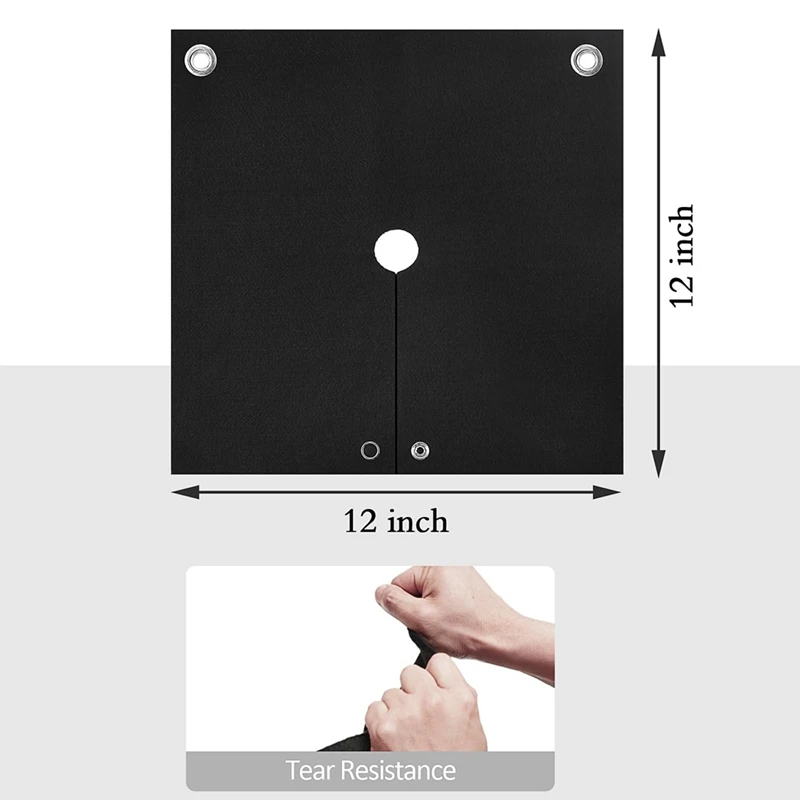 Welding Blanket Fireproof, Opening Shape Welding Mat, Heatresistant Solder Blanket Up To 1800°F, Flame Retardant Carbon