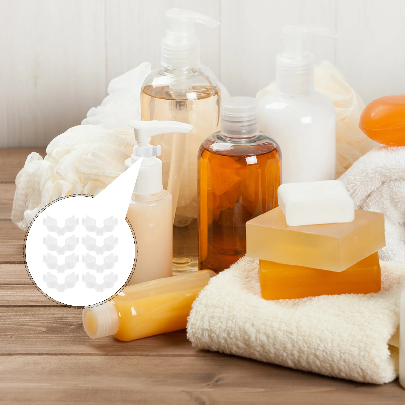 

Bottle Pump Head Buckle Dispenser Collar Clips Leakproof Lotion Lock Accessory Shampoo