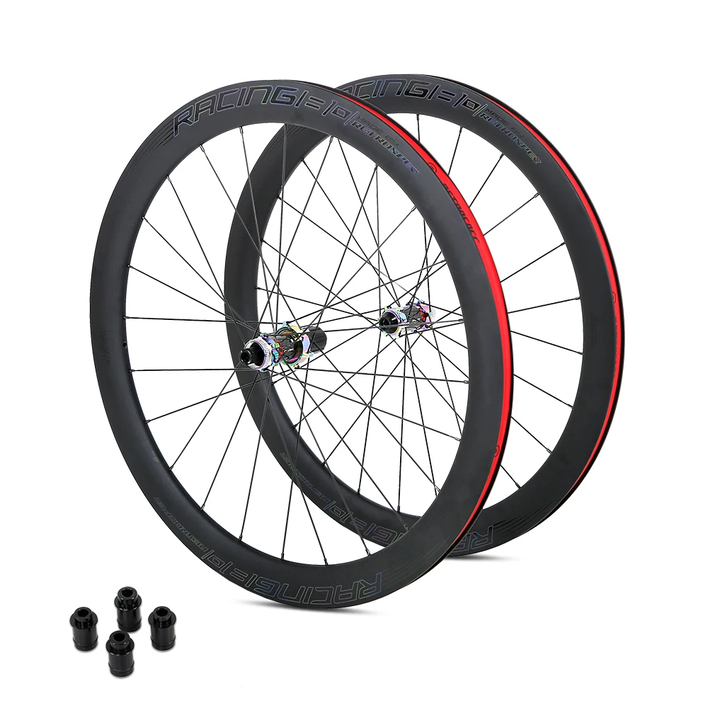 700C Light Ceramic Bearings Carbon Fiber Center Lock Design 50MM Racing Bike Road Bicycle Wheels