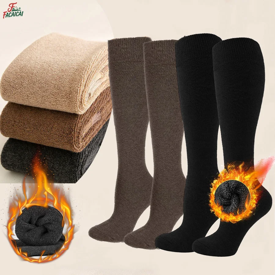 

Winter Compression Stocking for Women-Thermal Cotton Socks for Hiking,Work,Winter,Warm MidCalf Stocking