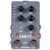 MOOER CAB X2 Guitar Effect Pedal Stereo IR Cabinet Simulation 11 Factory 14 Presets IR Dual Channel Cab M724 Pedal Guitar Parts