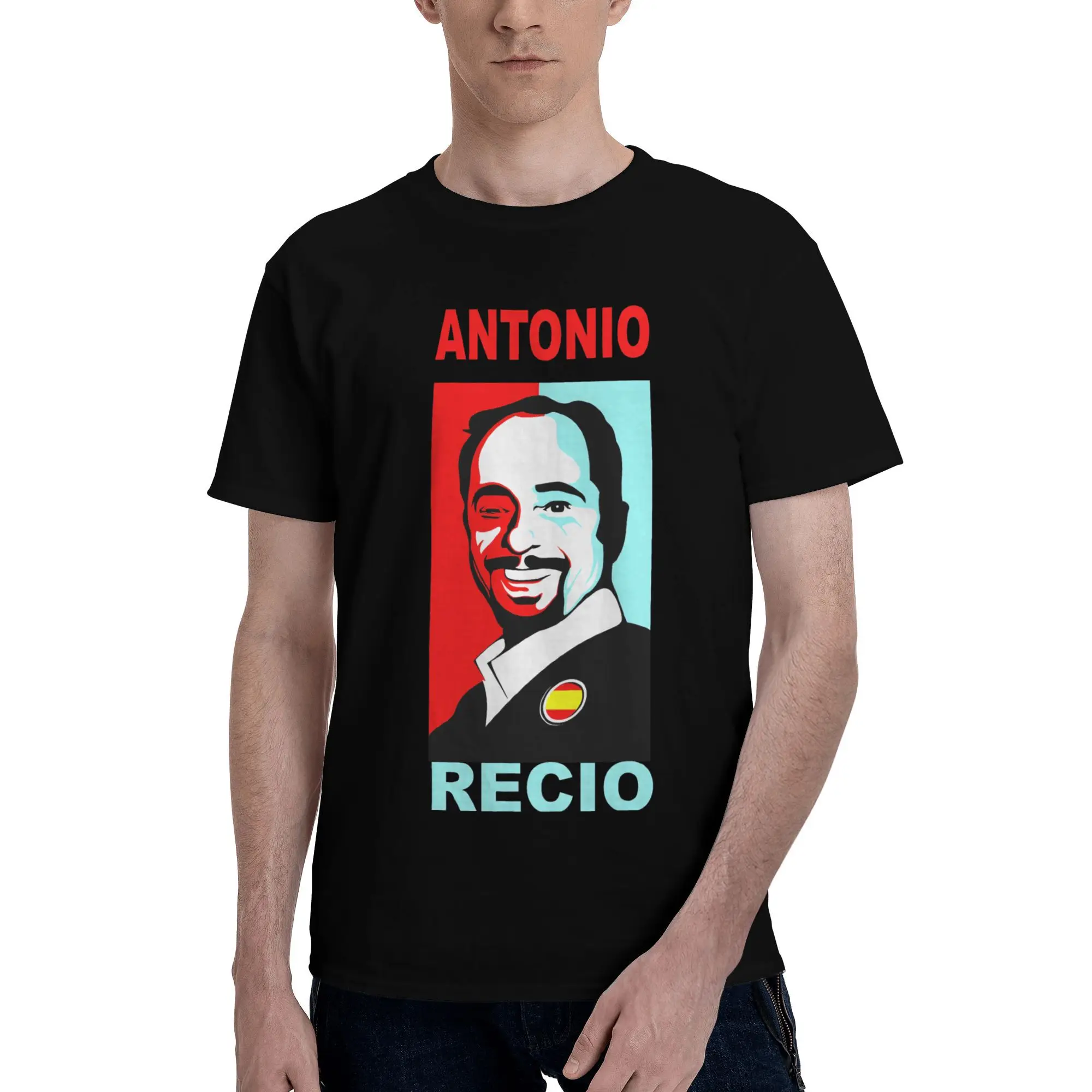 Camiseta de Antonio Recio, camisetas Harajuku de dibujos animados, camiseta Retro Y2K de manga corta, ropa cómoda de verano 100 algodón 4XL 5XL 6XL