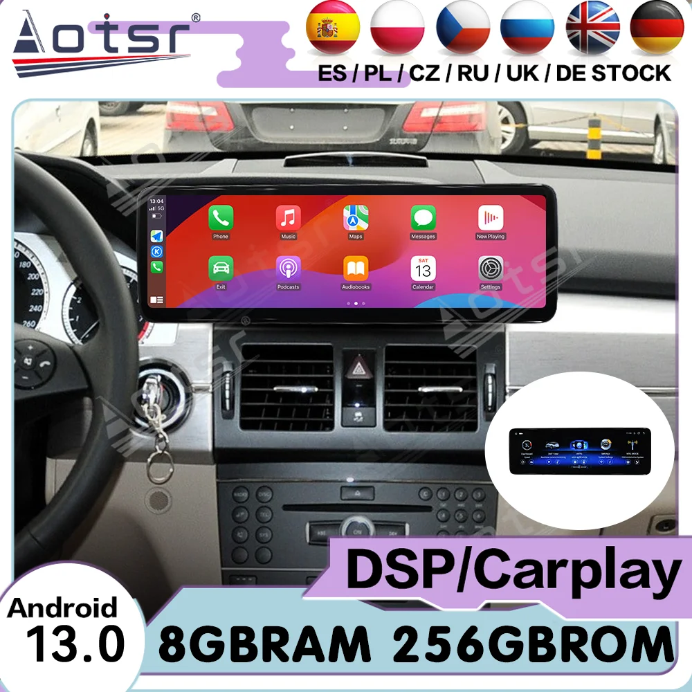 

14.9'' LHD RHD Multimedia Android Auto Carplay For Mercedes GLK 2009 2010 2011 2012 GPS Navigation Car Radio Receiver Head Unit