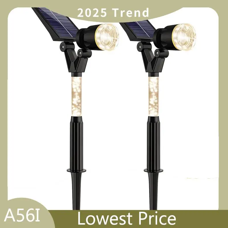 

A56I Top Solar Spot Lights Outdoor Waterproof,Solar Spot Lights Landscape Lighting For Outside,Solar Spotlights Wall Lights,2Pac