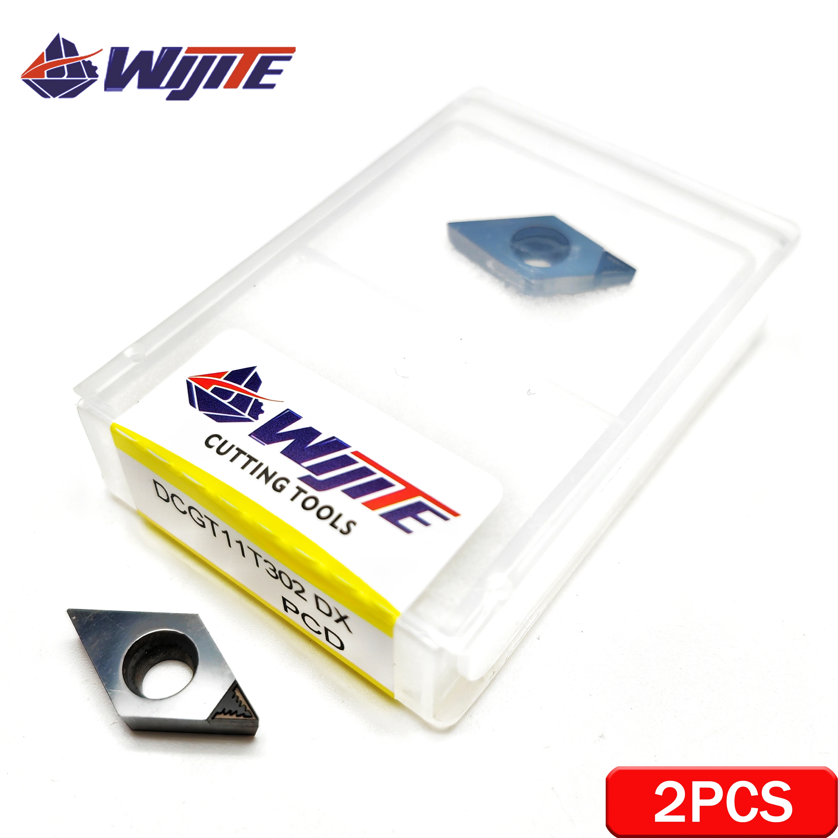 Imagem -02 - Ferramenta de Quebra de Chip Pcd Dcgt0702 Dcgt11t3 dx é Usado para Metais Não Metalizados Adequado para Alumínio e Cobre com Acabamento Alto Dcgt