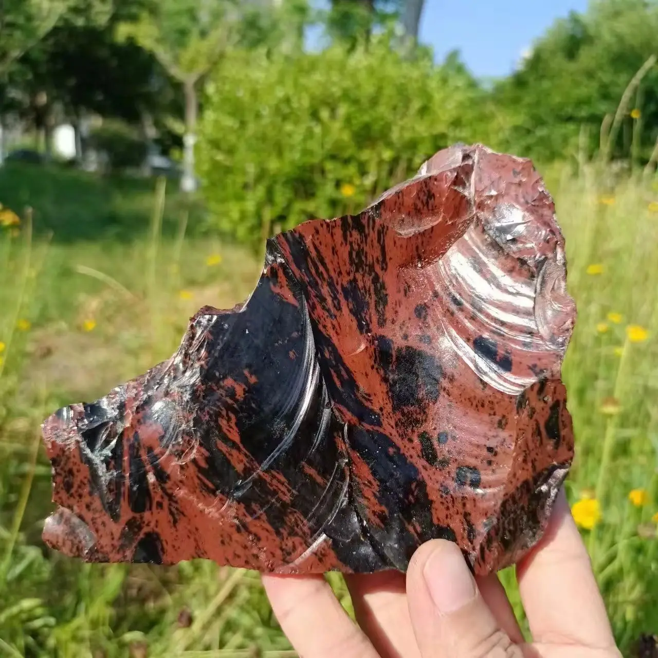Natural Formed!Red Obsidian Raw Stone, Quartz Crystal Red Obsidian Ore, Mineral, Reiki, Treatment Rough Stone