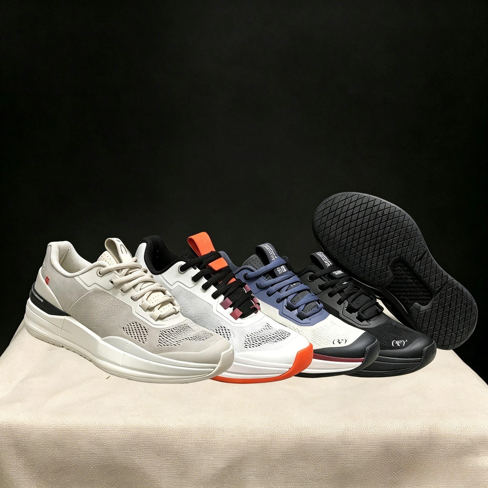 

Fashion Casual Men Outdoor Walking Shoes Badminton Tennis Sports Unisex Running Shoes Breathable Lightweight Aftershock Sneakers