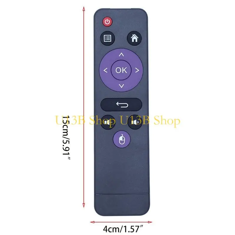 U13B Leichtes Gewicht Schwarz IR Fernbedienungssteuerung für H96 RK3318 -Set Top Box