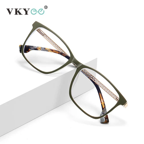 VICKY, gafas de protección contra luz azul para hombre con montura cuadrada geométrica Simple y personalizada a la moda, se pueden personalizar con prescripción LS202