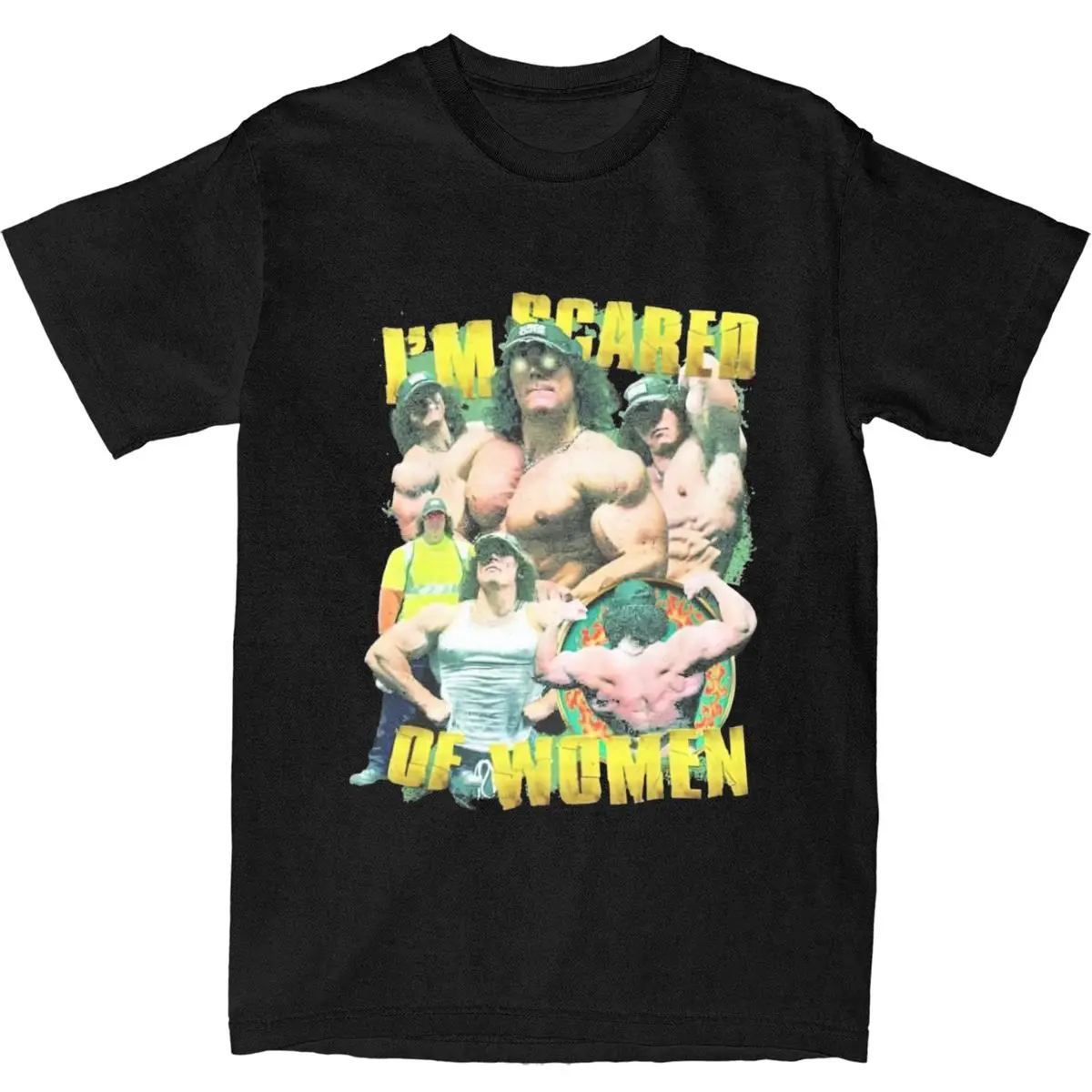 Camiseta masculina sam sulek eu sou assustado de camisetas femininas hipster praia camisetas incríveis casuais de algodão plus size