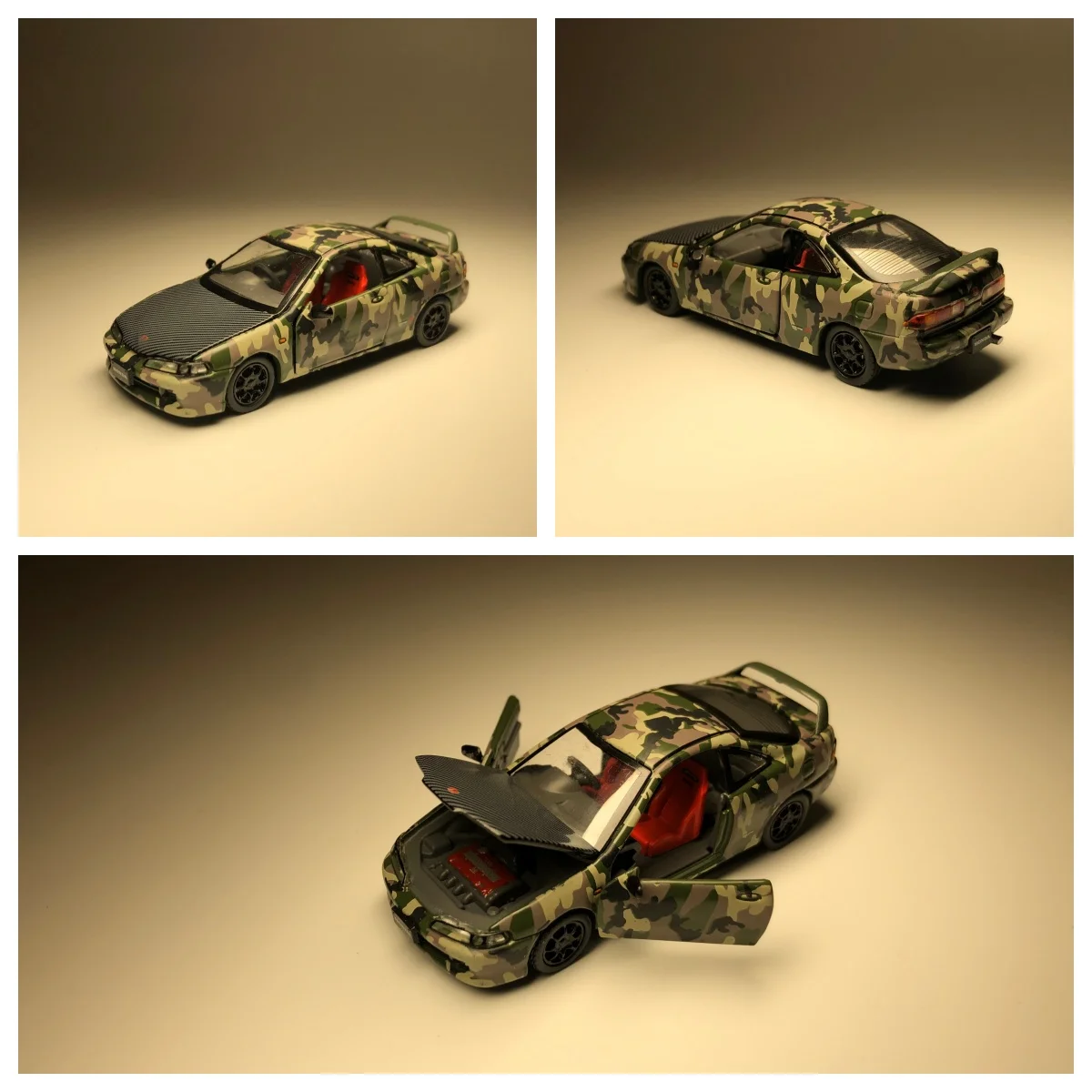

Модель автомобиля Era 1/64 Integra Type-R DC2 Military Camoufiage 1ST Special Edition, литая под давлением, из сплава