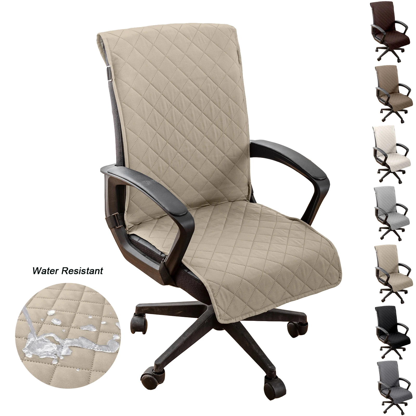 1pc Universal  Backrest Armrest Chair Cover, Water-Resistant,Oil-Proof and Dust-Proof Office Chair Cover, for Home, Office