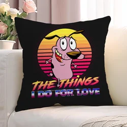 C-Courage the Cowardly Dog Home and Decoration Pilow Covers Personalized Gift Decorative Pillows for Sofa Cushions Cover Cushion