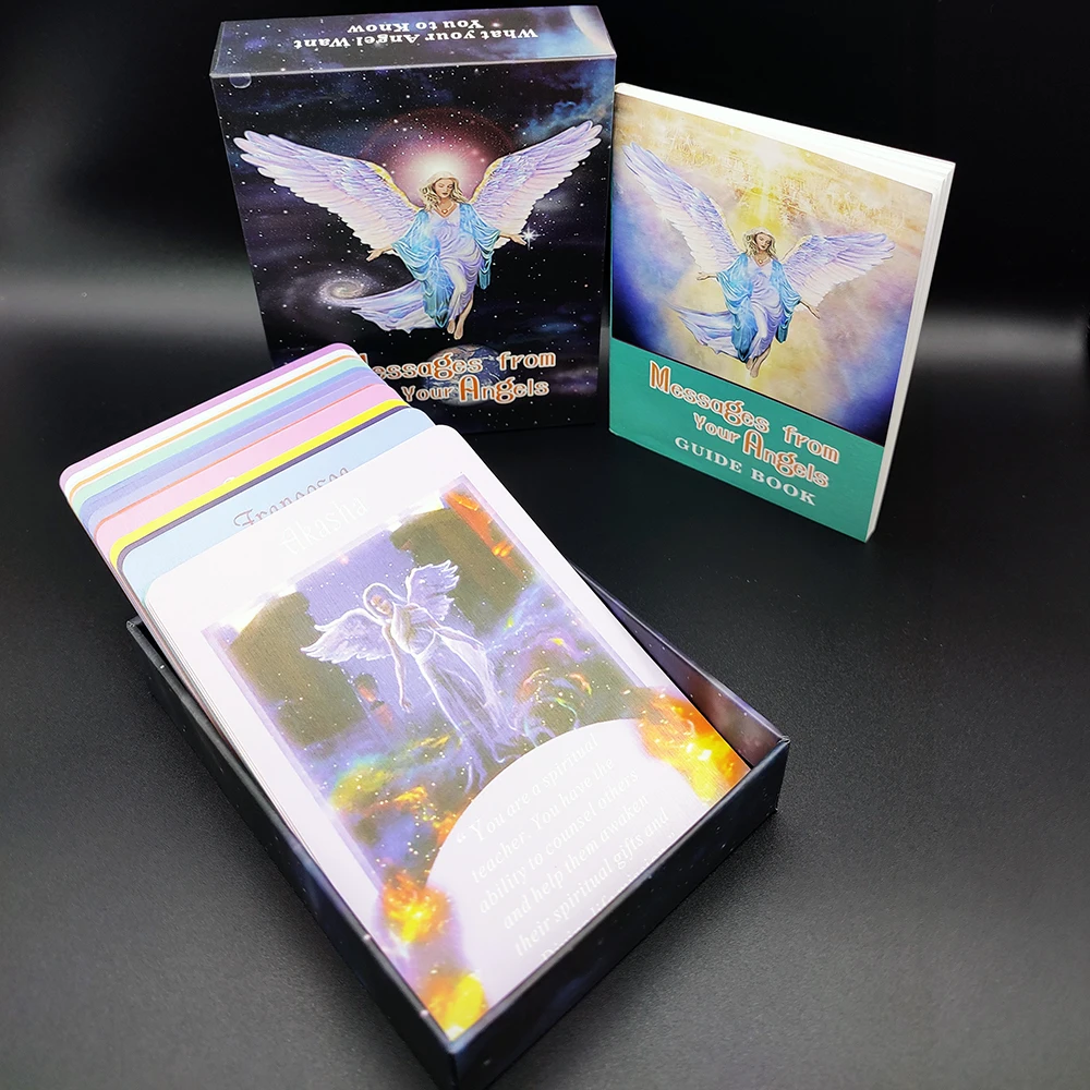 12CMX8.7CM Messages From Your Angels: What Your Angels Want you to Know Cards A 44-Card Deck and Guidebook