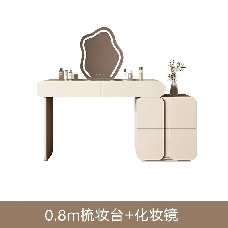 Quiet wind dresser modern simple  integrated makeup table bedroom light luxury small apartment retractable makeup table
