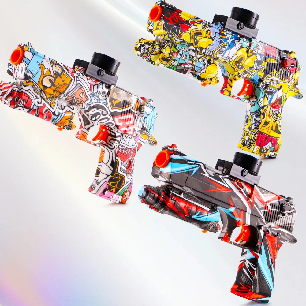 Oplaadbare Desert Eagle elektrische blaster - Strakke metalen afwerking - Automatisch buitenspeelgoedpistool voor teamspel (geen kogels)