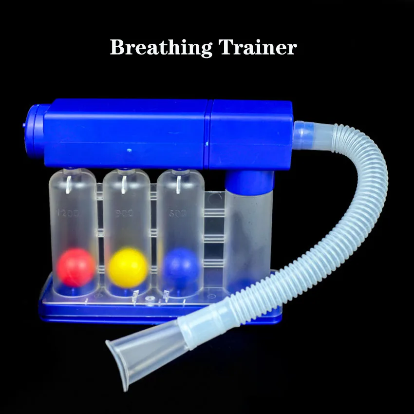 وظيفة الرئة مدرب الجهاز التنفسي إعادة تأهيل قدرة الرئة ثلاثة أداة الكرة التنفس البطن ذات الاستخدام المزدوج #1