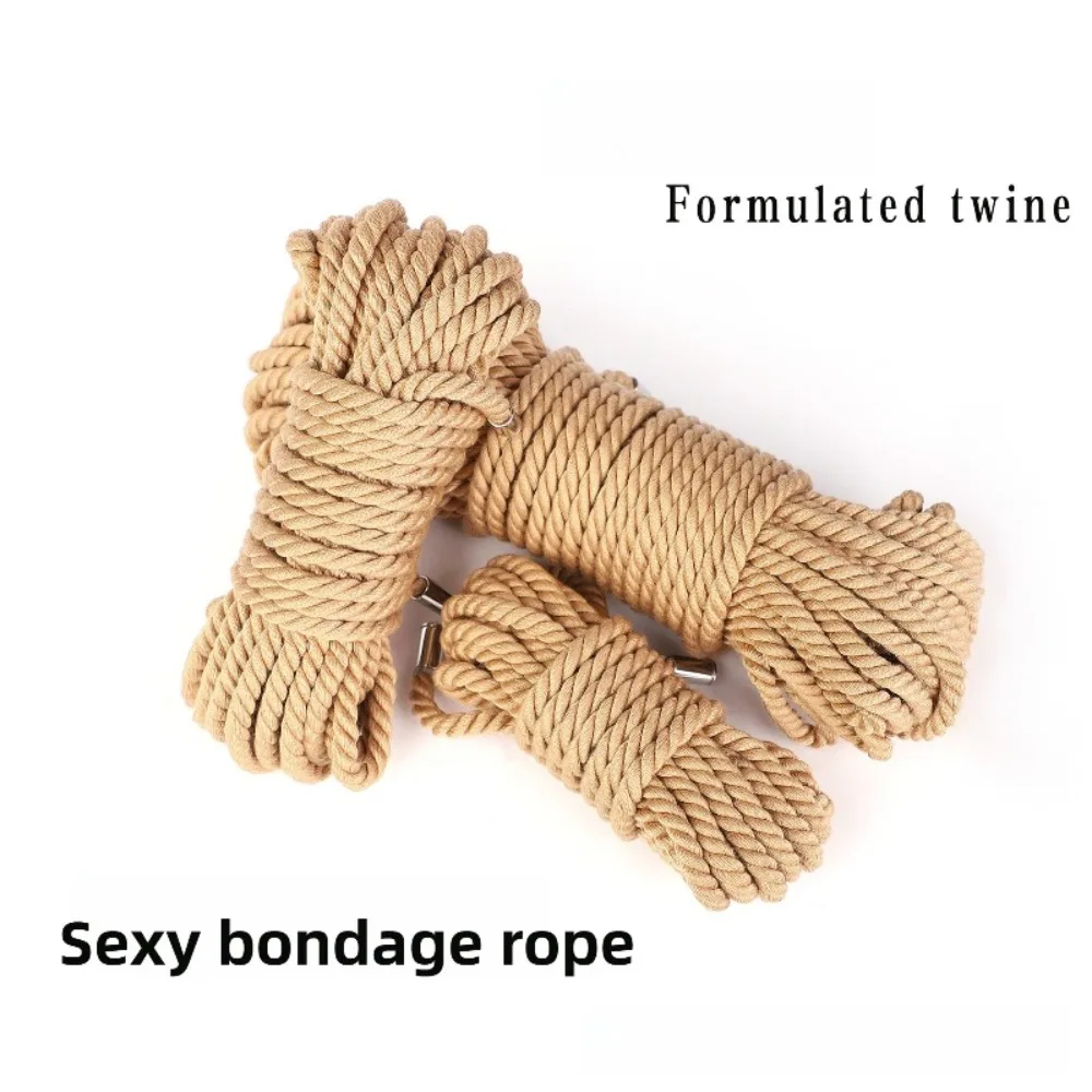 حبل عبودية شيباري بطول 5-20 متر، جوت ناعم لفن الحبل الياباني، صديق للبشرة للمبتدئين، لون طبيعي آمن من الجوت للأزواج