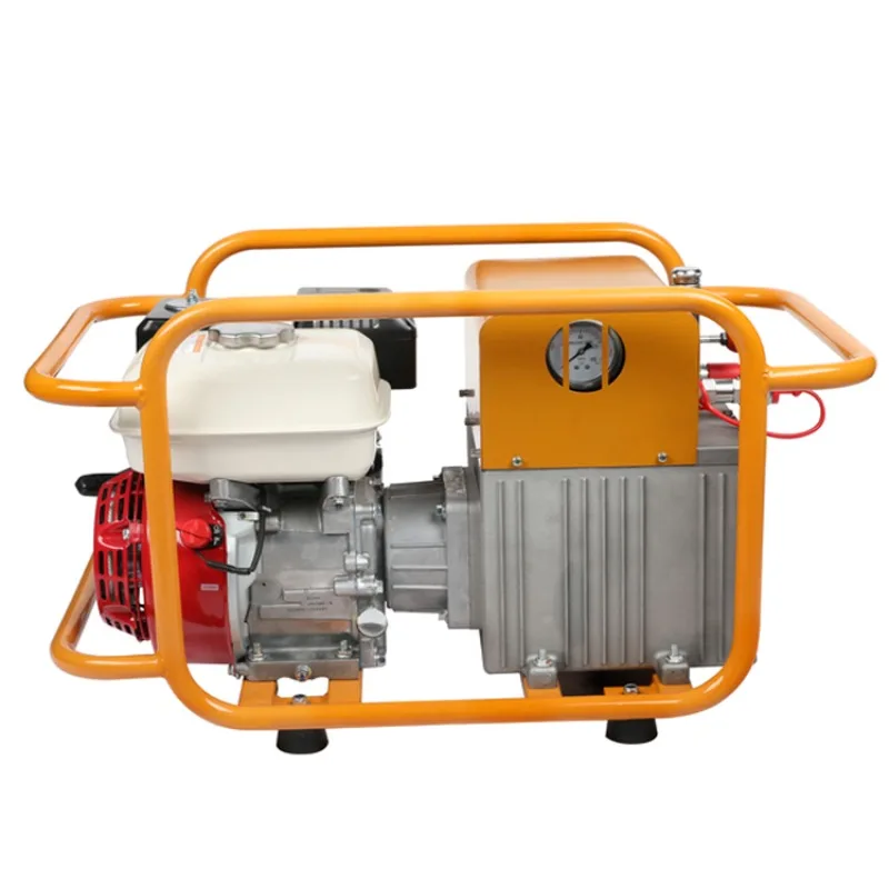 Double acting super high pressure hydraulic pump for conductor wire crimping