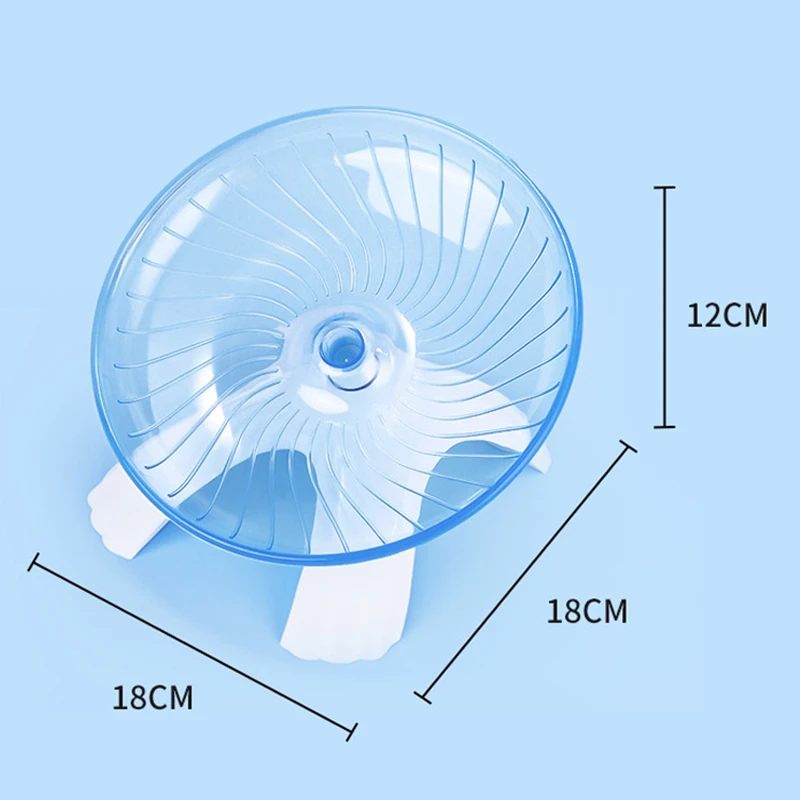 

Small Pet Rotatory Jogging Wheel Wheel Toys Pet Hamster Cage Supplies Hamster Running Disc Toy Sport Running Silent Transparent