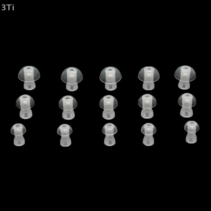 2 قطعة قبعات الأذن وسادة ل السمع سماعة داخل الأذن سماعات أذن من السيليكون يغطي نصائح سماعات الأذن