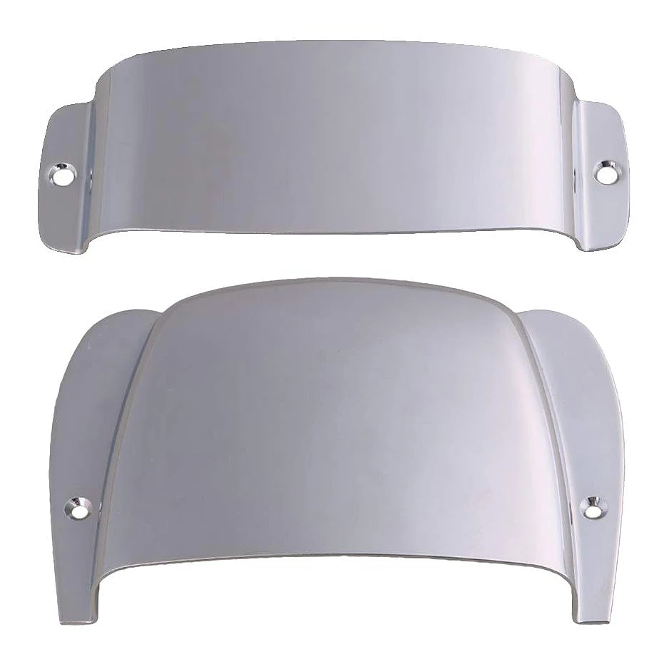 

AZZ-Practical Alloy Bass Bridge Cover with Pickup Cover for PB Precision Bass Guitar Musical Instrument Parts - Silver