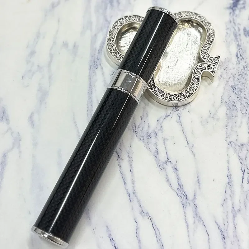 

Metal carbon fiber Cigar Tube Jar Single Cigar box Travel Humidor Box Portable Storage gift for men cigar accessroies 180
