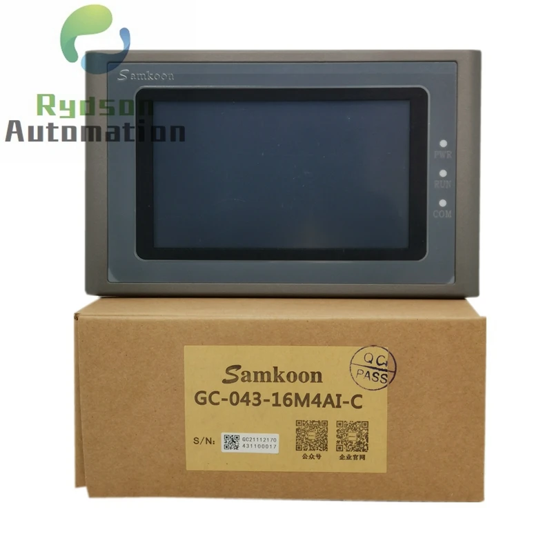 Imagem -04 - Samkoon Hmi Mais Plc 4.3 Polegada Dc24v Memória da Tela de Toque 128m Flash 64m Ddr Cpu Córtex um Rm9 200mhz Gc04316m2ai-c Gc-043-16m4ai-c