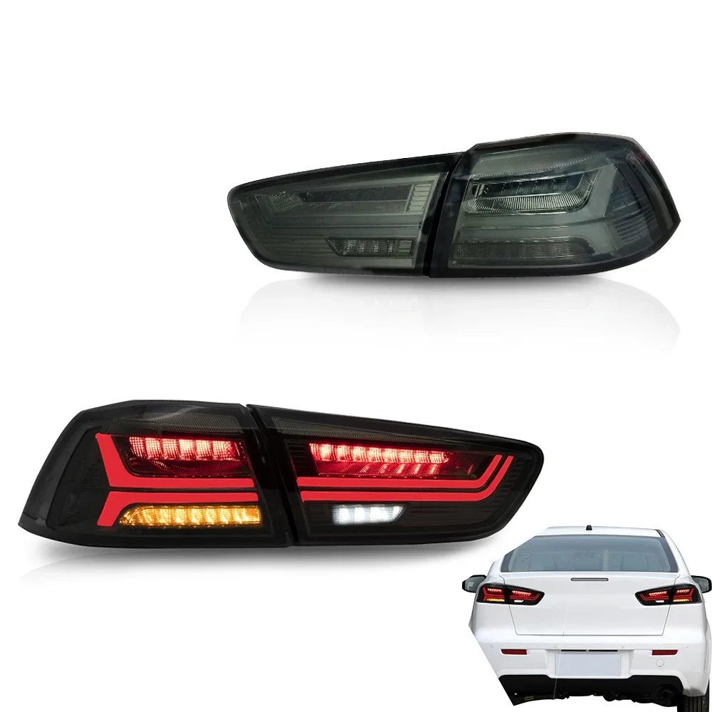 

Комплект задних фонарей для Mitsubishi Lancer EVO X 2008-2017 с последовательным сигналом поворота, полностью светодиодные, автомобильные аксессуары