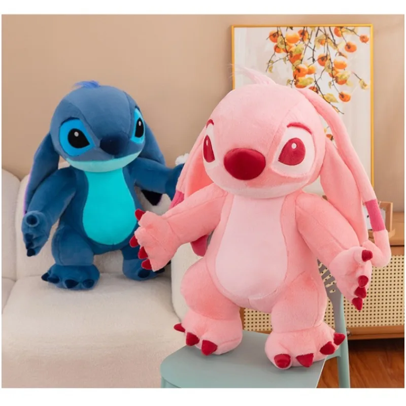 

50CM Disney Plush Doll Sakura Pink Stitch Lilo Doll Cute Stitch Plush Stuffed Toy Girl Valentine's Day Children's Birthday Gift