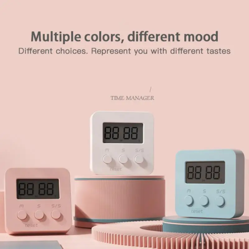 LCD Mini Kitchen Timer Cooking Alarm Clock Digital Timer Cooking Sleep Shower Study Stopwatch Count Kitchen Gadget Tools