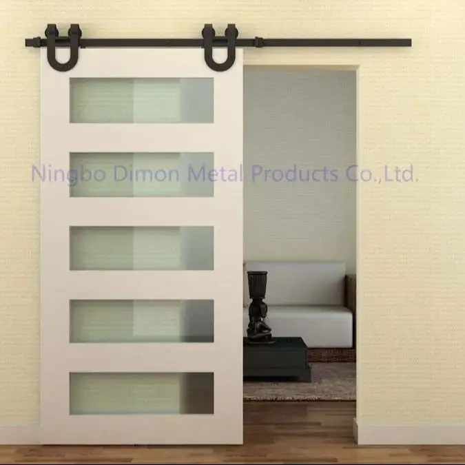 Dimon Customized America Style Sliding Woode Door Hardware With Damper Kits DM-SDU 7203 With Soft Closing