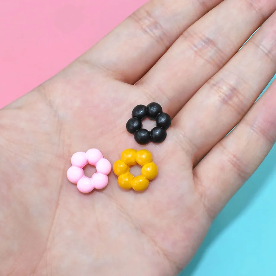 6/8/10 stücke Mini süße Süßigkeiten Donut Puppe Essen so tun, als spielen Puppenhaus Zubehör Miniatur Home Craft Dekor Kuchen Kinder Küche Spielzeug – Detail 10