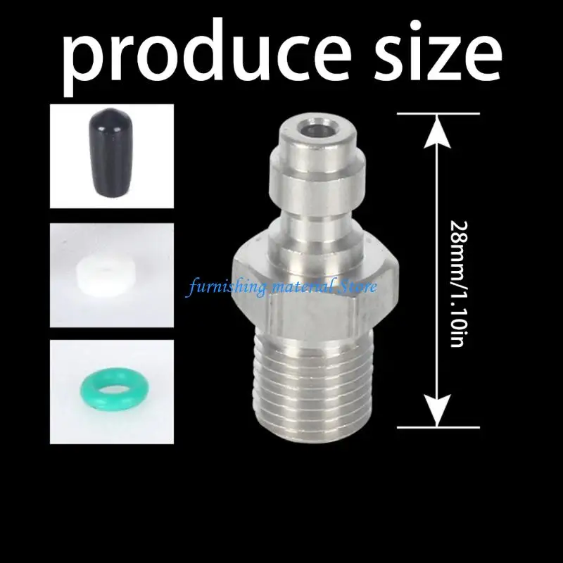 Y5GD Heavy Duty Steel M10x1/ 1/8NPT/ 1/8BSPP Male Quick Connecting Fitting For Various Tool And High Pressure Applications