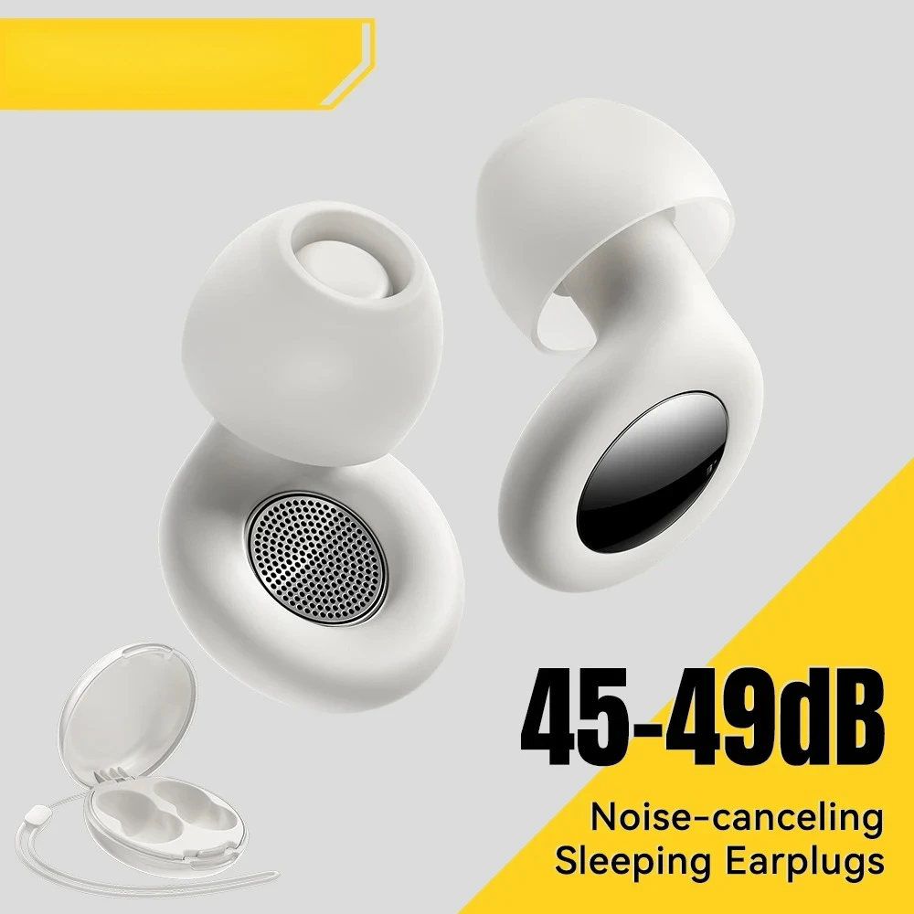 

Soft Silicone Ear Plugs Noise Cancelling Sleep Earplugs for Sleeping Work Study Travel Noise Reduction