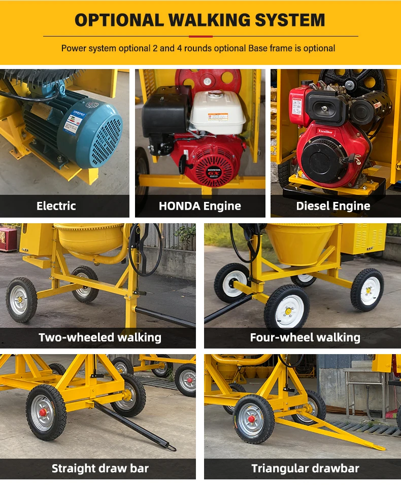 Mixer Semen Kecil Bertenaga Di - Concrete Mixer Small ulasan dan harga