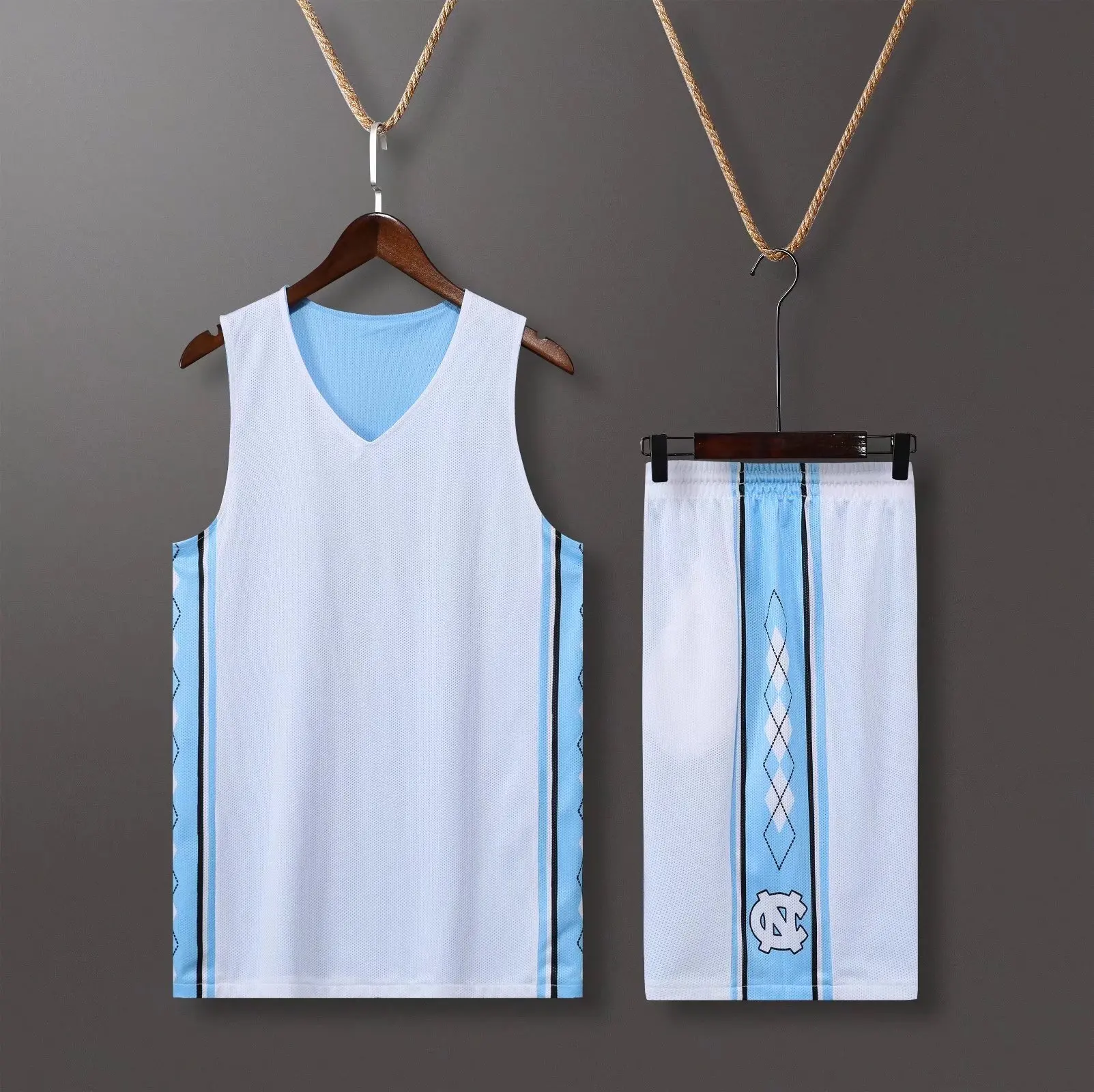 Reversible Basketball Jersey Unisex Customized Printed Two-sided Wear Vest Game Training Vest Sportswear