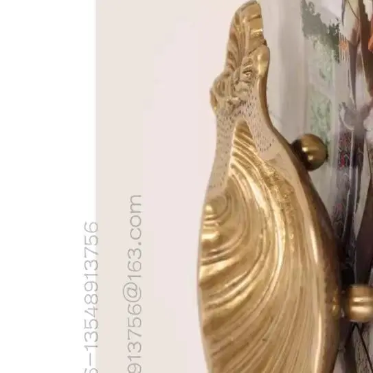 

Imported Brass Carved Shell Shape Small Fruit Plate Key Plate Decorative Bowl Jewelry Storage Decorative Ornament