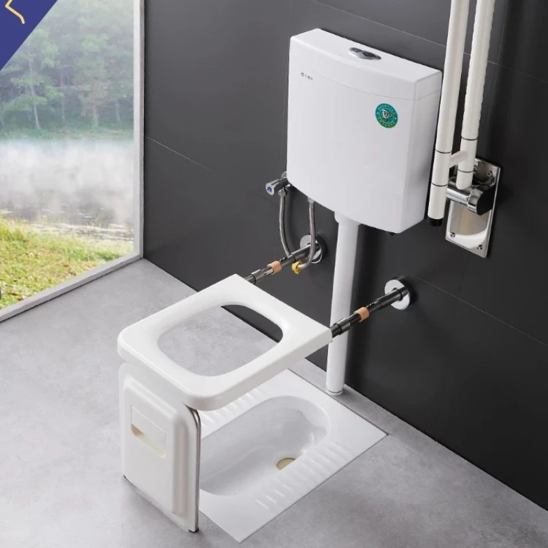 Integrated squatting toilet to  household wall-mounted   squatting pit small household