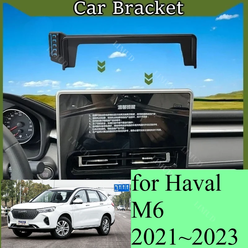 

Limud Car Mobile Phone Holder Screen For Haval M6 2021 2022 2023 GPS Car Bracket Mount Gravity Stand Auto Accessories