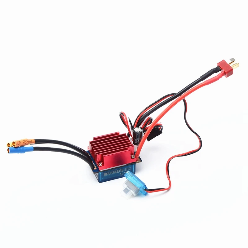 RC 2435 4P Motor sin escobillas sin sensor 35A ESC sin escobillas y tarjeta de programación para 1/16 1/18 RC coche todoterreno camión