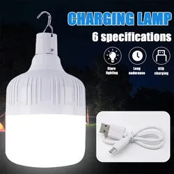 Usb Light Bulb Smart Led Spotlights Outdoor Camping Lamp IP65 Waterproof Portable With Hook Garden BBQ Tent Emergency Lighting