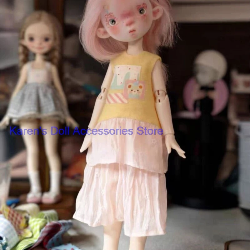 

Новинка 2026 года: комплект из 3 предметов (воротник, платье, длинная юбка) для кукол Blythe/Landoudu (подходит для Lulu, ymy24, Ob22, 24, 26, Zone, Jenny)