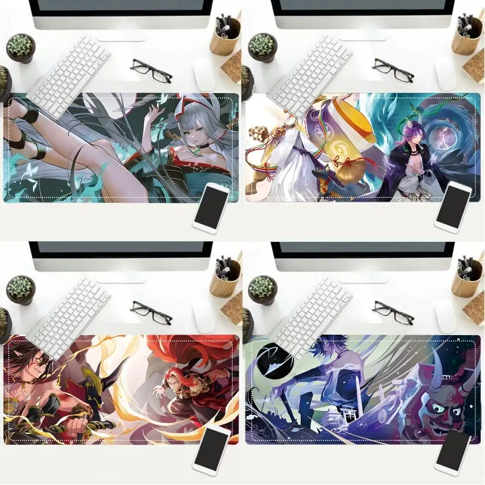 

Game Yin Yang Master Mouse Pad Gaming Deskmat Sakura Mousepad Anime Office Carpet Gamer Keyboard Computer Desks
