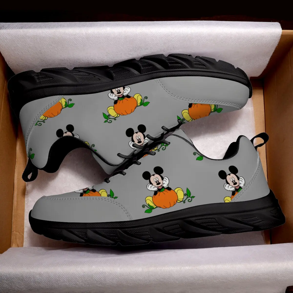 

Мужские кроссовки Disney с Микки Маусом, спортивные противоскользящие прогулочные кроссовки, уличная легкая мягкая повседневная обувь