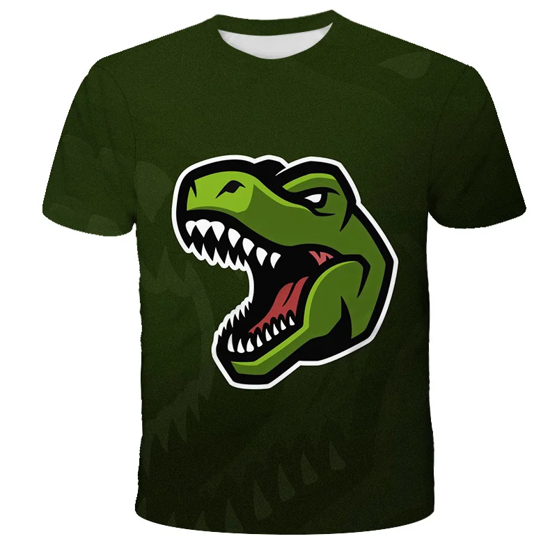 Fashion New Jurassic Dinosaur T-shirt 3d Summer Shirt of Men Kids Classic Dinosaur Game American Street Fashion Plus Size Tops